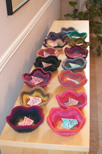 Felted Flower Bowl Class