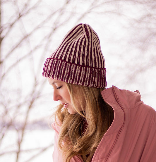 Brioche Ribbed Hat Class