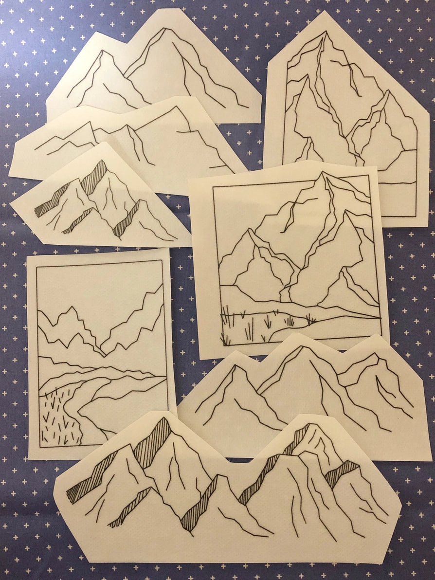Hand Embroidery Peel & Stick Stitch Pattern