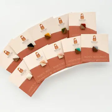 Square Magnetic Embroidery Needle Minder from Matroyshka Doll Shop